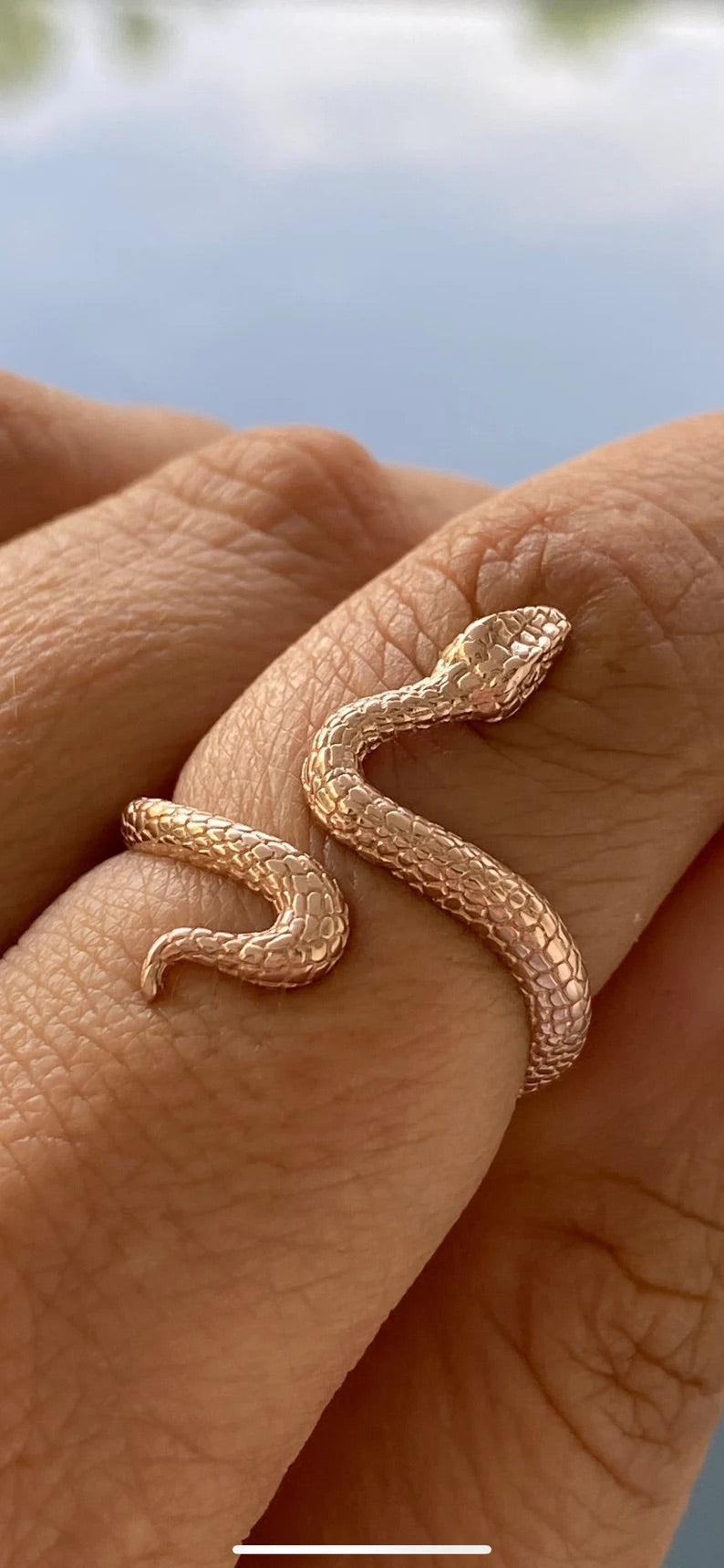 Solid Gold Diamond Snake Ring for Protection | Local Eclectic – local  eclectic